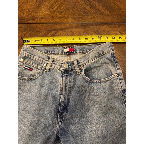 Tommy Jeans Mens Light Wash Straight Leg Denim Jeans Size 31x34 |J1 - Picture 6 of 7